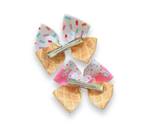 Ice Cream Sundae Bow Set