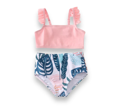 Tropical Two-Piece Swimsuit