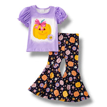 Load image into Gallery viewer, Pumpkin Bow Flare Set
