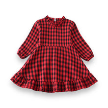 Load image into Gallery viewer, Red and Black Plaid Dress